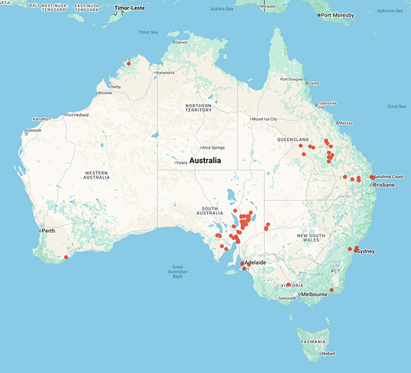collecting locality map for 'XXXX'