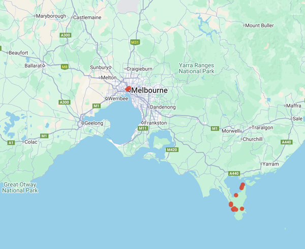 collecting locality map for 'Thrower, S.'